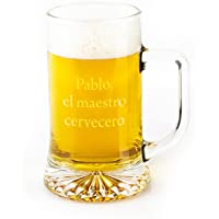 Regalo Original Jarra de Cerveza de Vidrio grabada 50cl